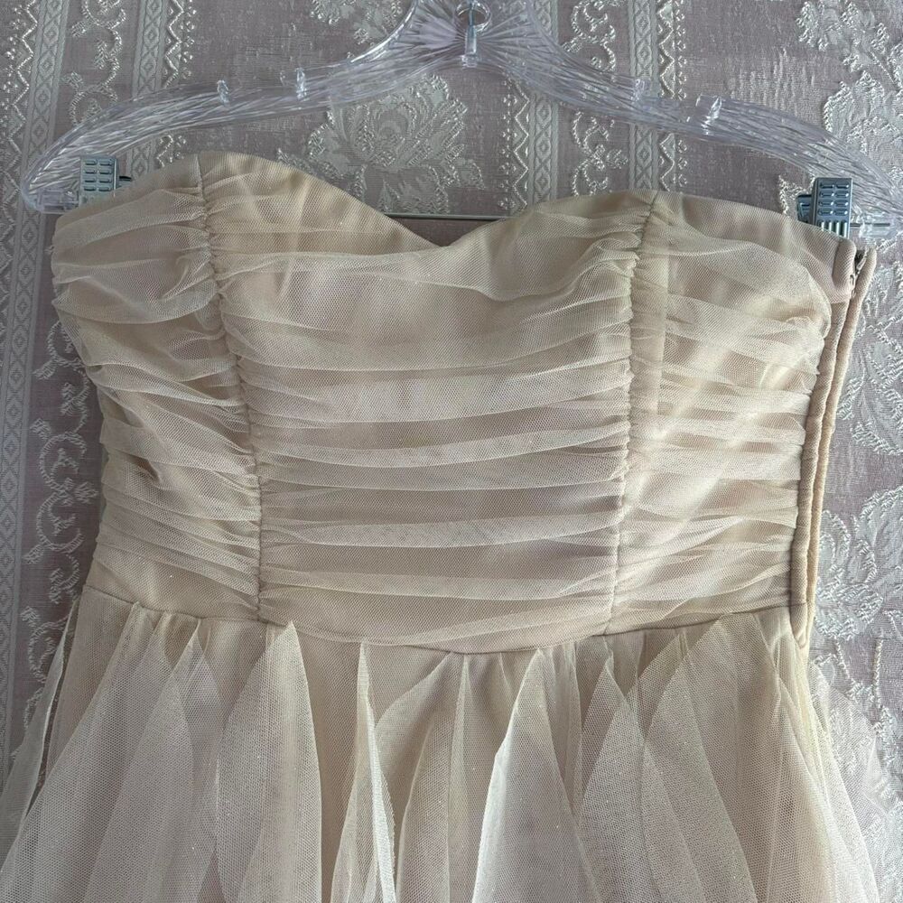 Teeze Me Women's Cream Formal Dress - Picture 2 of 7